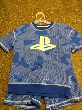 PlayStation Blue Camo Short Set
